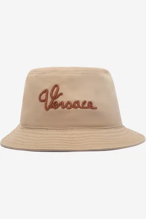 VERSACE Kids Unisex Logo Bucket Hat in - Size 6-8Y