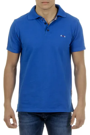Andrew Charles By Andy Hilfiger Mens Polo Short Sleeves SEMELO Cotton - Size Large