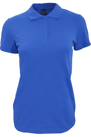 Sols Womens/Ladies Perfect Pique Short Sleeve Polo Shirt (Royal ) Cotton - Size X-Large