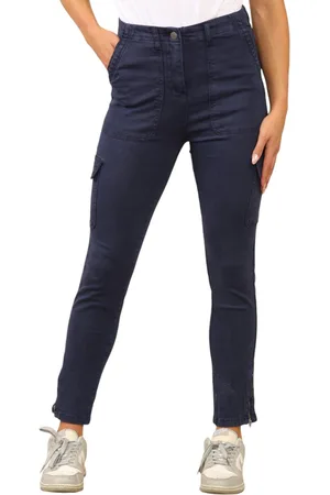 MYT Womens Cargo Chino Ankle Grazer Trousers in Cotton - Size 12 Regular