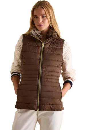 Joules Womens Beckley Padded Showerproof Gilet - - Size 10 UK