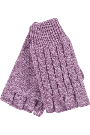Heat Holders Womens - Ladies Cable Knitted Winter Thermal Fingerless Gloves - - One Size