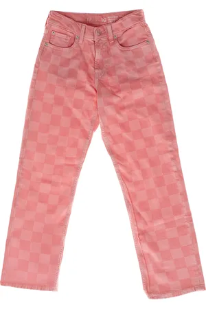 GAP Straight jeans with checkered pattern 484105 girls - - Size 10Y