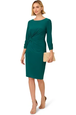 Adrianna Papell Womens Boat Neck Sheath Short Dress in - Size 18 UK