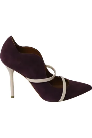 MALONE SOULIERS Pre-owned Womens Maureen Contrast Heeled Pumps in Suede - Size UK 5.5