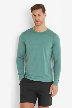 Tog 24 Mittel Mens Tech Long Sleeve Top - Seafoam Marl - Size X-Large