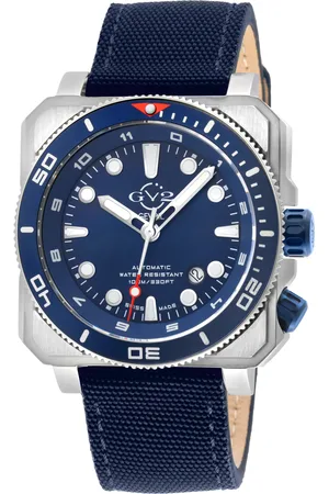 GV2 by Gevril Mens XO Submarine 4542 Swiss Automatic, Sellita SW200 Movement Genuine Canvas Watch Luminous - One Size