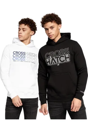 Crosshatch Mens Englow Hoodie (Pack of 2) ( /White) - Size X-Large