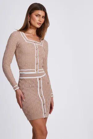 Quiz Womens Knit Contrast Trim Skirt - Size Medium