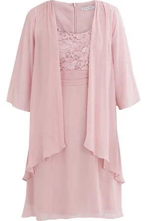 Gina Bacconi Womens Aribelle Short Empire Waist Jacket Dress With Tie Detail And Lace Bodice. - - Size 14 UK