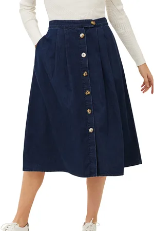Phase Eight Womens Lusia A- Line Denim Skirt - - Size 10 UK