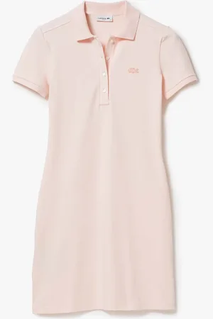Lacoste Womens Slim Fit Stretch Piqué Polo Dress in - Size 8 UK