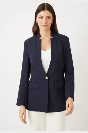 wallis Womens Notch Single Breasted Blazer - - Size 14 UK