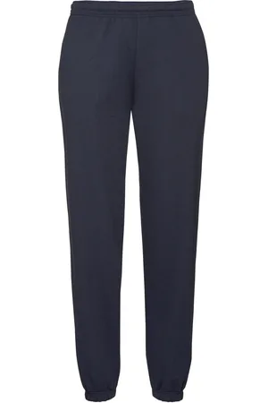 Fruit Of The Loom Mens Elasticated Cuff Jogging Bottoms (Deep Navy) - - Size Large