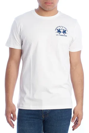 La Martina YMR009-JS206 Mens Regular Fit Short Sleeve T-Shirt - - Size X-Large
