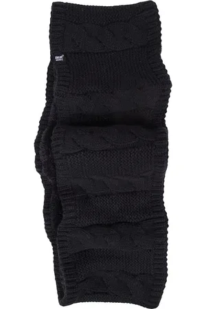 Heat Holders Womens - Ladies Winter Soft Fleece Lined Cable Knit Thermal Snood Infinity Scarf - - One Size