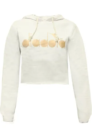 Diadora Cropped Womens Hoodie Textile - Size X-Large