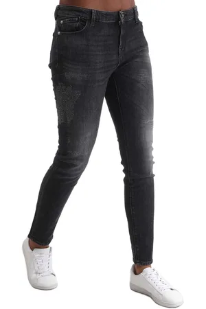 Emporio Armani Womens J23 Skinny-Fit Jeans in Denim - Cotton - Size 32W/32L