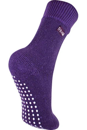 THMO Girls Kids Indoor Slipper Socks with Grippers