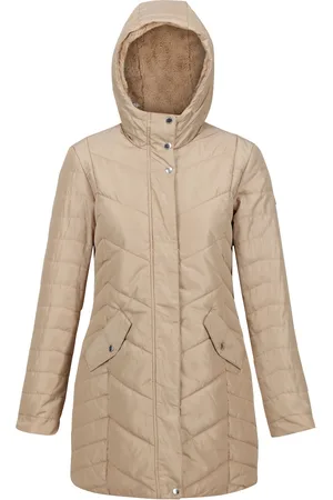 Regatta Womens/Ladies Panthea Insulated Padded Hooded Jacket (Barleycorn) - material_polyester - Size 16 UK