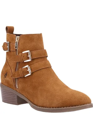 Hush Puppies Jenna MEMORY FOAM Ankle Boots Womens - Leather - Size UK 4