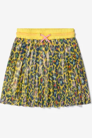 Marc Jacobs Girls Cheetah Print Pleated Skirt - - Size 12Y