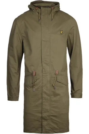 Lyle & Scott Mens Lichen Fishtail Parka Jacket - Size Medium