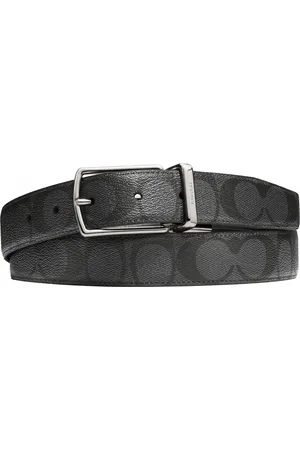 Coach Mens Modern Harness CTS Reversible Belt in Signature - - One Size