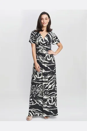 Gina Bacconi Womens Geraldine Jersey Maxi Dress - - Size 16 UK