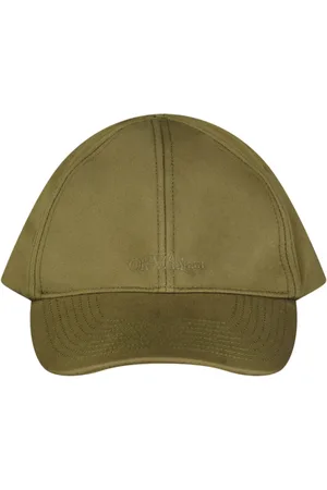 OFF-WHITE Mens Monotone Logo Baseball Cap Cotton - One Size