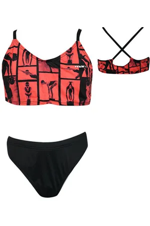 Maru Fluro Peach Womens Bikini Set Textile - Size X-Small
