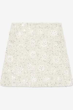 Mama Luma Girls Sequin Embroidered Skirt in - Size 3-4Y