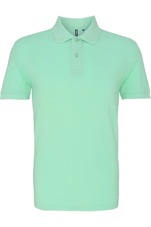 Asquith Mens Plain Short Sleeve Polo Shirt Cotton - Size X-Large