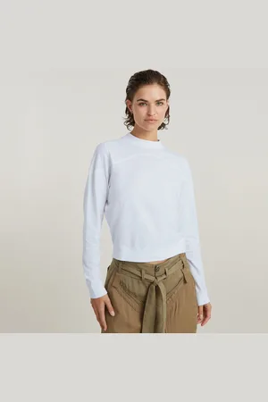 G-Star Womens G-Star RAW Constructed Loose Mock Top - Cotton - Size Medium