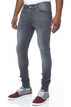 Enzo Mens Skinny Super Stretch Denim Jeans - Cotton - Size 30W/32L