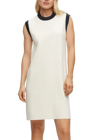 HUGO BOSS Womens Franata Knitted Dress in Multi colour - Viscose - Size 8 UK