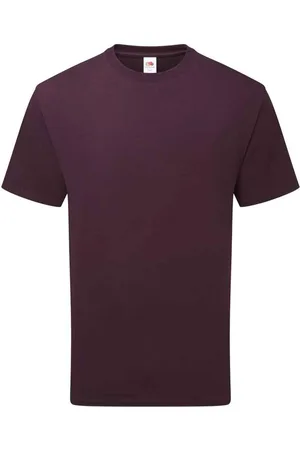 Fruit Of The Loom Unisex Adult Cotton T-Shirt (Dark Plum) - - Size Large