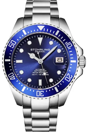 Stuhrling Mens Japanese Automatic Depthmaster 4048 42mm Diver - - One Size