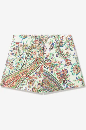Etro Girls Floral Paisley Shorts in - Size 14Y
