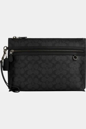 Coach Mens Carry All Pouch in Signature - - One Size