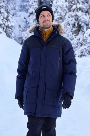 Mountain Warehouse Mens Antarctic Extreme Camo Down Waterproof Jacket (Dark ) - Size X-Small
