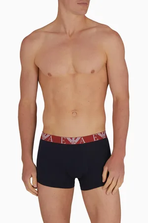 Emporio Armani 3 Pack Mens Boxer Briefs with Bold Monogram Logo - - Size Medium