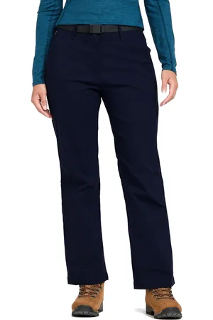 Brasher WoMens Stretch Water Repellant Walking & Hiking Trousers with Built in Belt - Polyamide - Size 10 Long