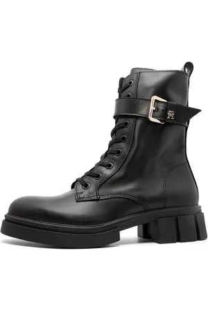 Tommy Hilfiger Womens Cool Feminine Biker Boots - Leather - Size EU 39