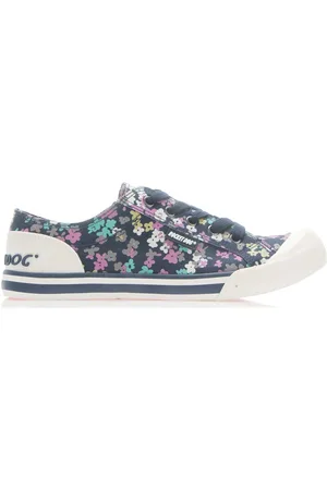 Rocket Dog Womens Jazzin Annie Floral Pumps in Navy - Textile - Size UK 4