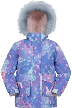 Mountain Warehouse Girls Childrens/Kids Ranger All-Over Print Water Resistant Jacket - Size 13Y