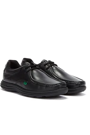 Kickers Reasan Lace Mens Leather Shoes - Rubber - Size UK 8
