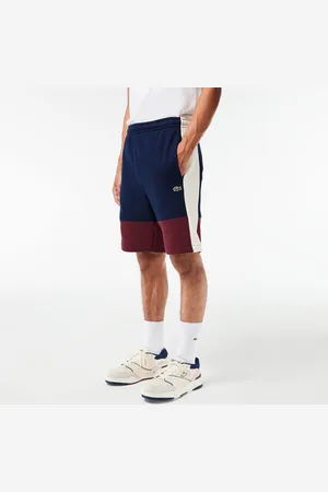 Lacoste Mens Regular Fit Colourblock Fleece Shorts in - Polycotton - Size X-Small