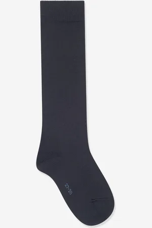 Falke Kids Unisex Family Knee-High Socks in Navy - - Size 3-5 (UK Shoe)