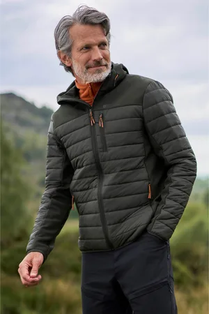 Mountain Warehouse Mens Turbine II Padded Soft Shell Jacket ( Green) - Size 2XS